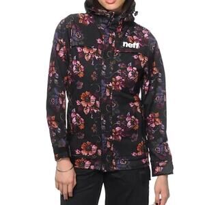 Neff Lush Acid Bloom Floral Softshell Snowboarding Jacket